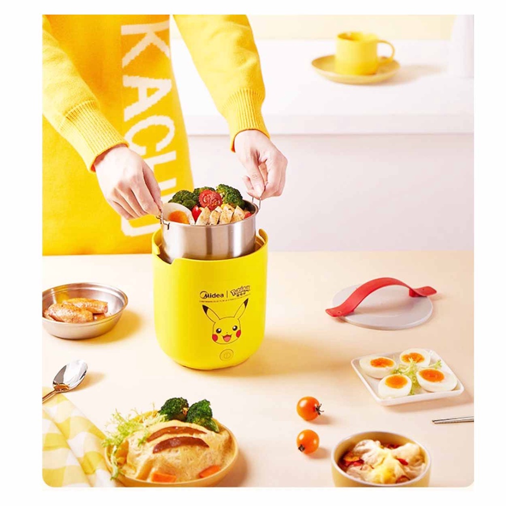 Pokemon Pikachu Mini Rice Cooker One Person Electric Soup Porridge ...
