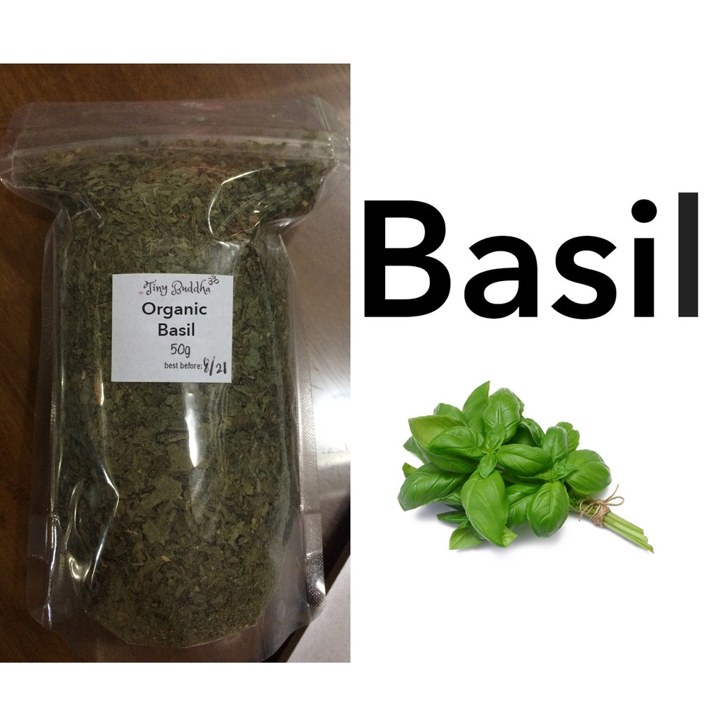 organic dried basil herb leaves loose leaf tea 10g 50g Shopee