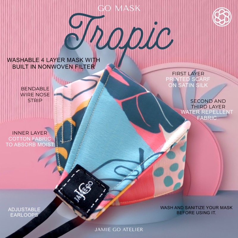 Go mask TROPIC by Jamie Go Atelier | Shopee Philippines