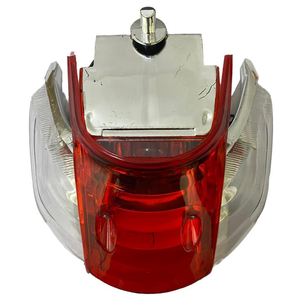 DNF SHOP Honda XRM 110 125 Red White Yellow Tail Light Assembly w/ Bulb