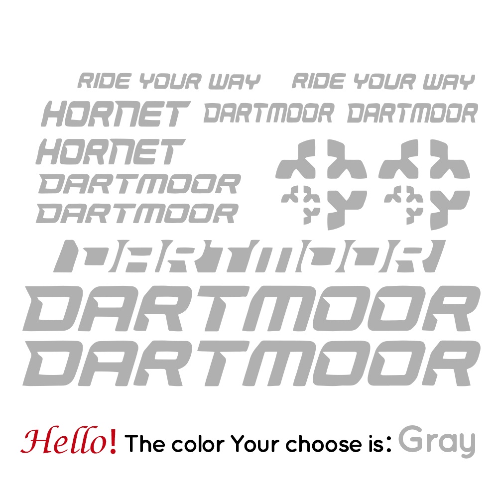 Dartmoor Frame Hornet Decals Sticker More Colors Shopee Philippines