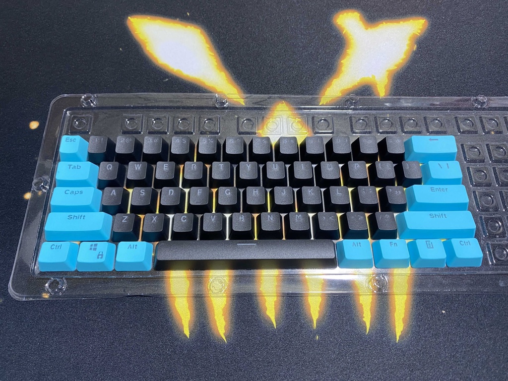 RK 61 Keycaps PBT Material OEM profile Backlit Two-Color Mechanical ...