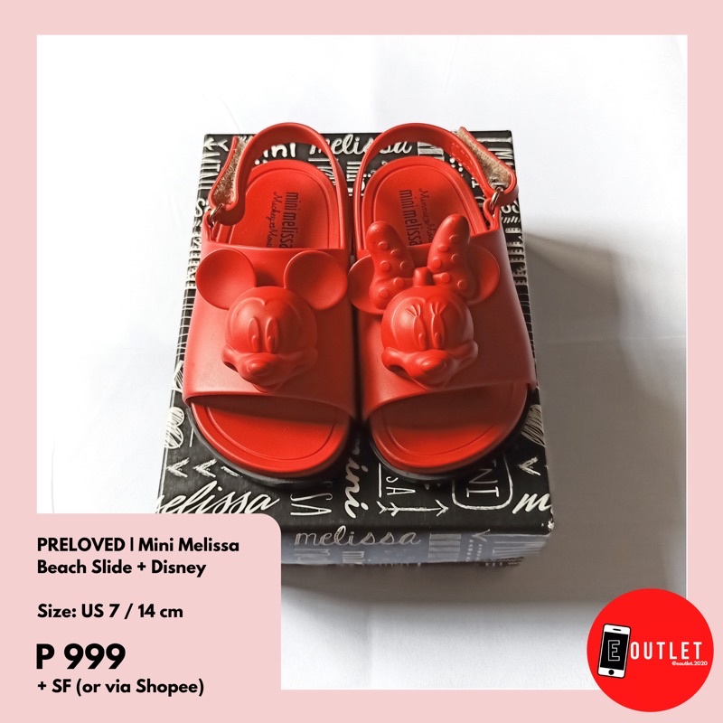 Mini melissa beach slides hot sale