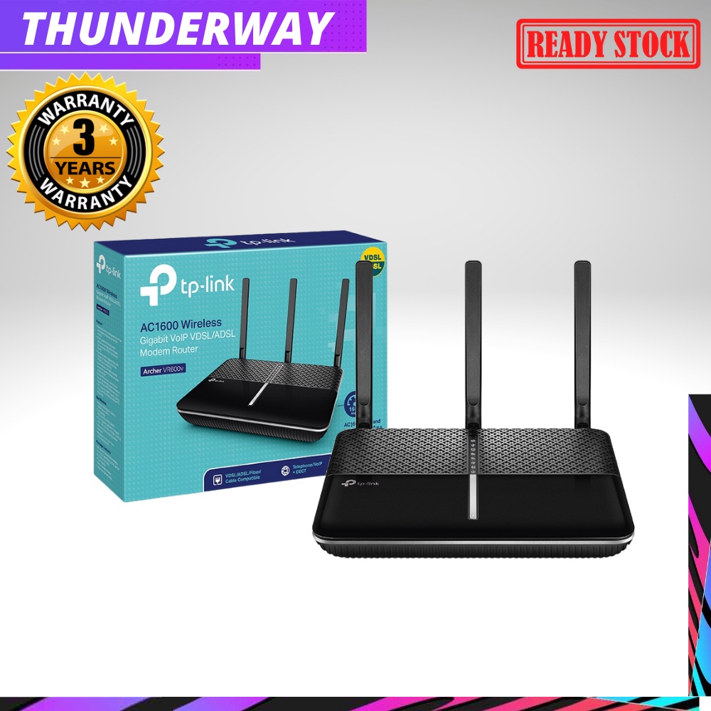 TP-LINK Archer Vr600v Ac1600 2.4ghz - 5ghz Wireless Wi-Fi Streamyx ...