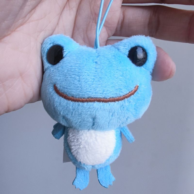 Pickles the Frog Chou plush Keychain Genuine Copyright Rare Tag Blue ...