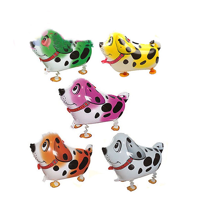 50 PCS/lot wholesales cartoon pet animals walk dalmatians balloons