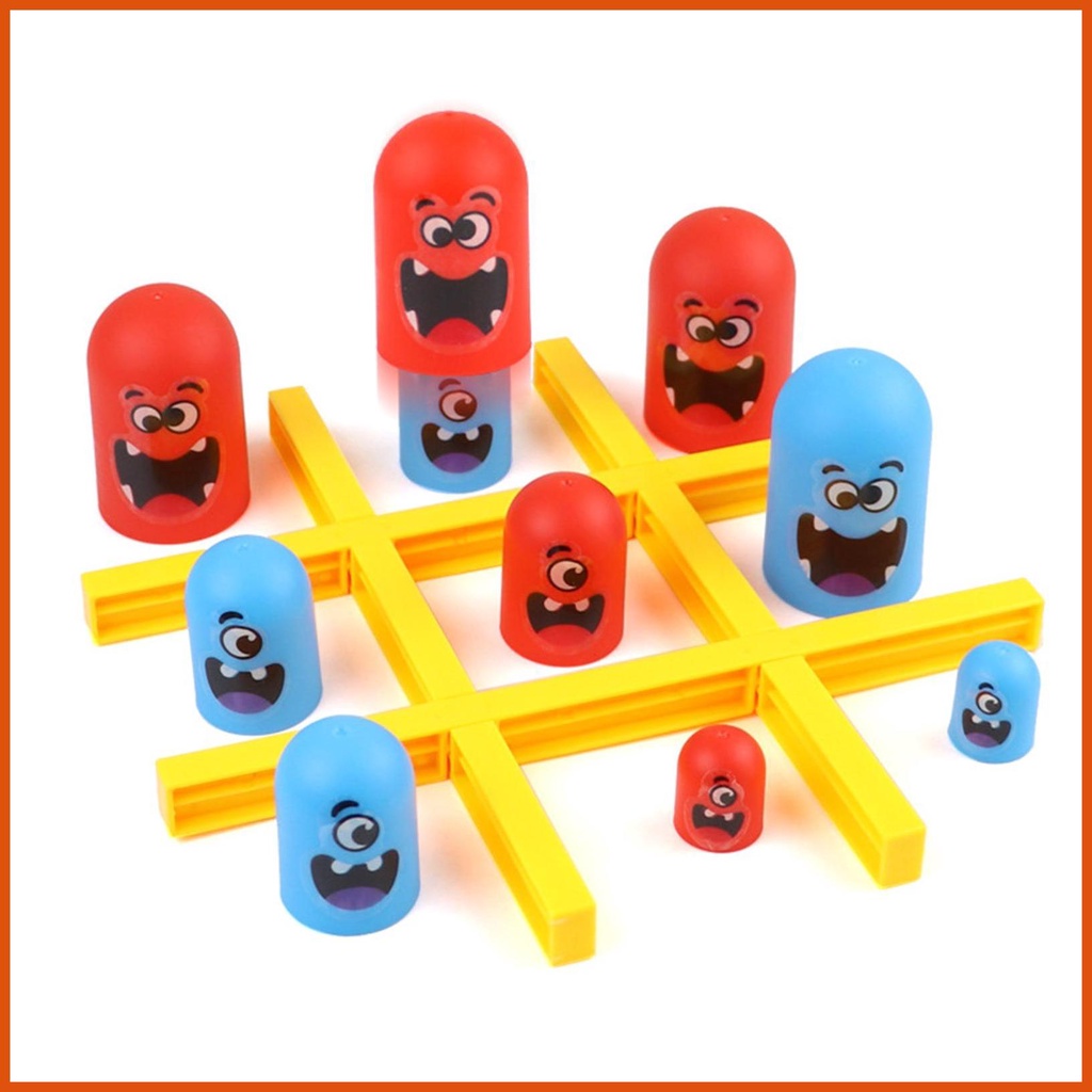 Gioco Da Tavolo Tic Tac Toe Big Eat Small – Versione A Coppe Impilabili – Gioco Di Strategia Per Bambini E Famiglie - 4