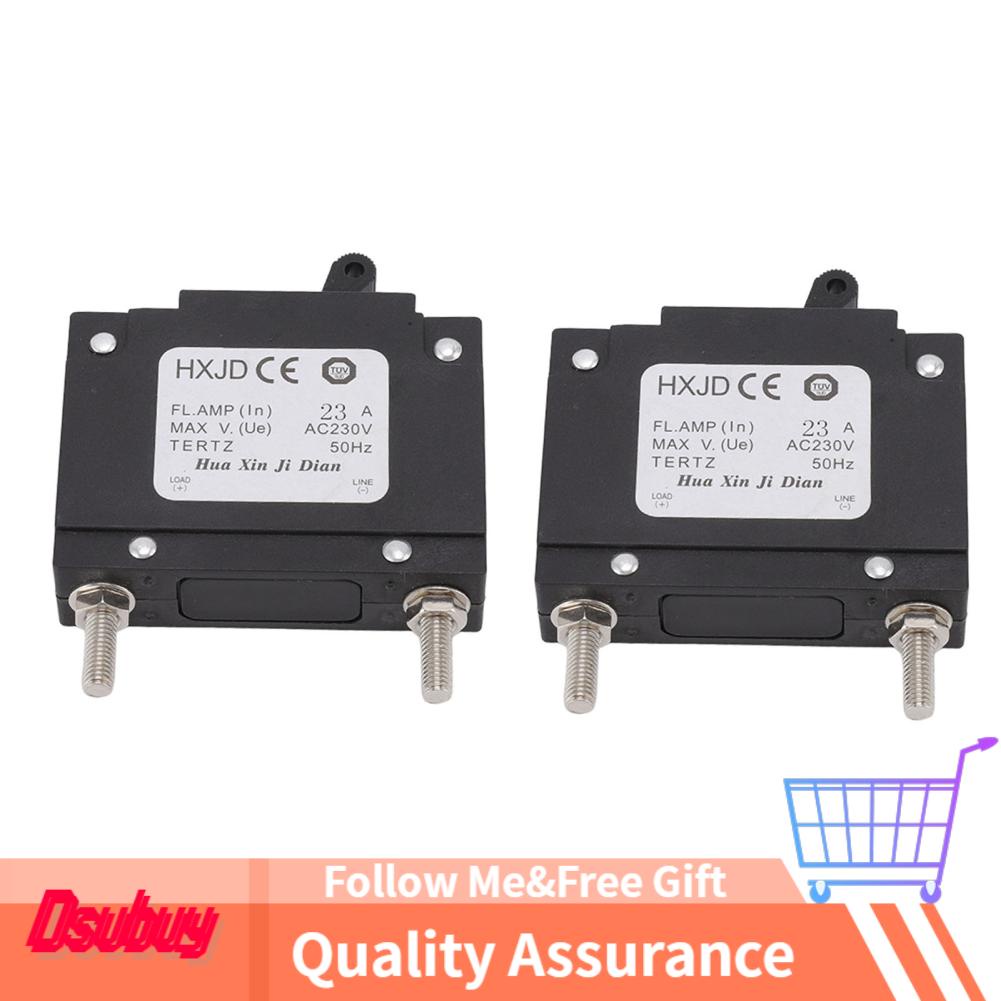 Dsubuy 2pcs 23A Circuit Breaker Safety Professional Petrol Generators