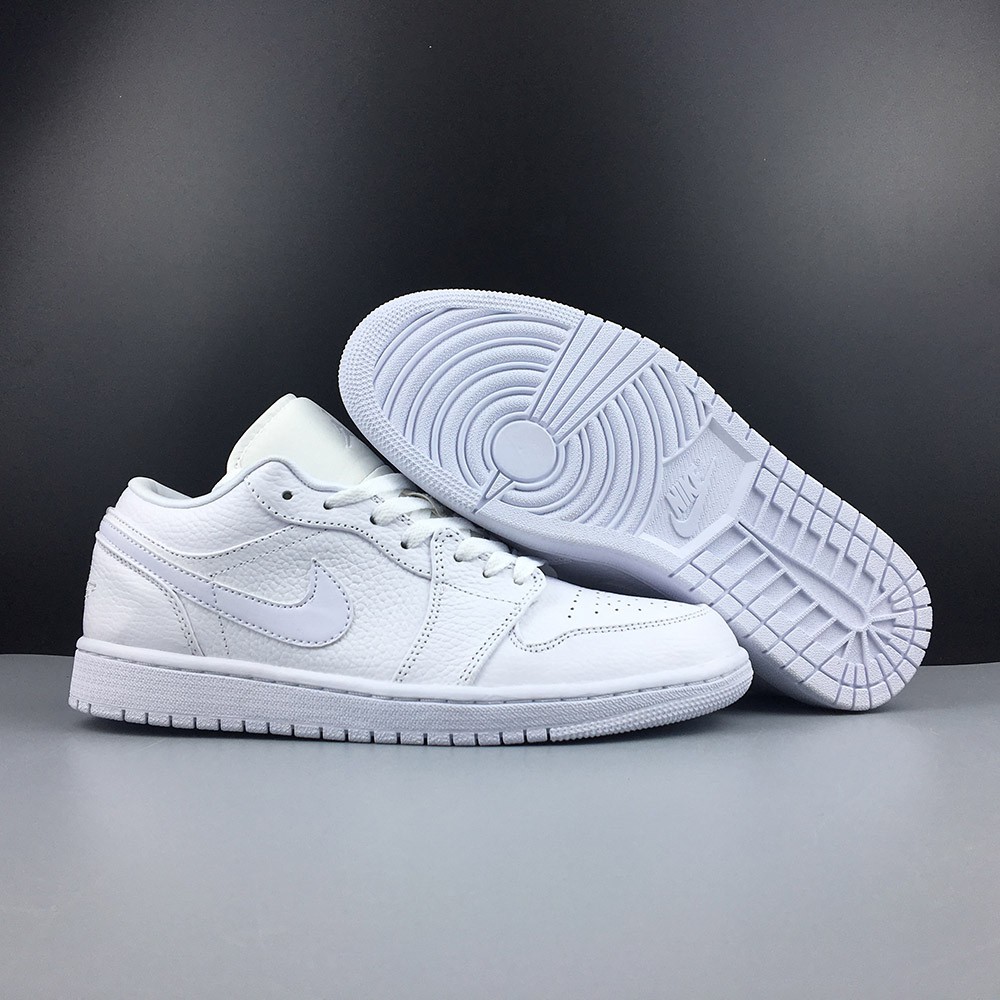 Jordan 1 low store cut all white