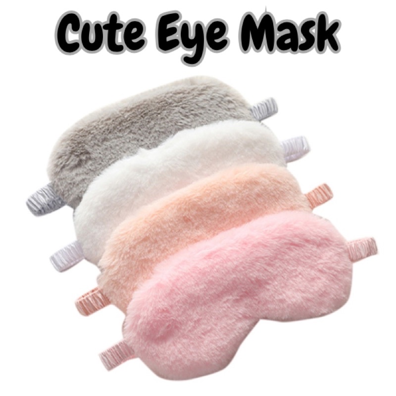 Sleeping Mask Sleeping Blindfold Soft Plush Eye Masks Cute Love Cloud ...