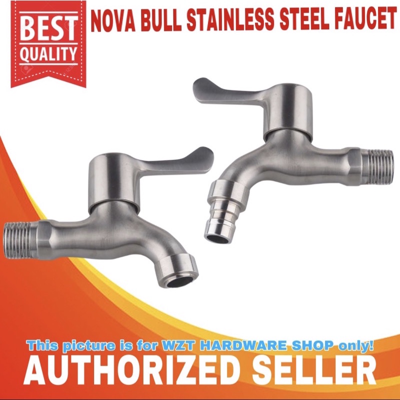 High Quality Nova Bull Sus 304 Stainless Steel 1/2*1/2' Faucet with and ...