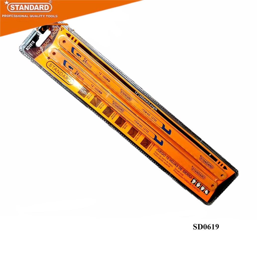 STANDARD Hacksaw blade 10pcs (SD0619) Shopee Philippines
