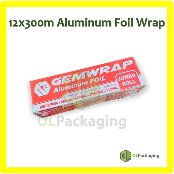 12x300M Aluminum Foil Wrap (Jumbo Roll) | Shopee Philippines
