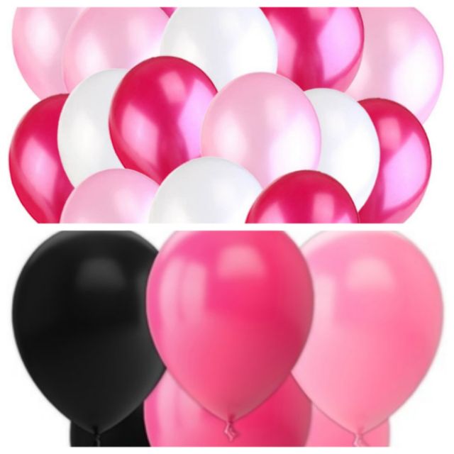 PartyWoo Balloons Pink, 100 pcs 12 in Fuchsia Balloons, White Pink  Balloons, Pale Pink Balloons, Hot Pink Balloons, Pink Shade balloons for  Pink Baby