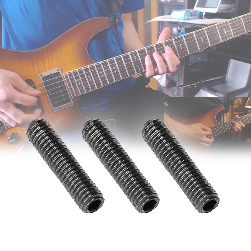 ( Music )12pcs Electric Guitar Bridge Saddles Tremolo Bridge Hex Screws ...