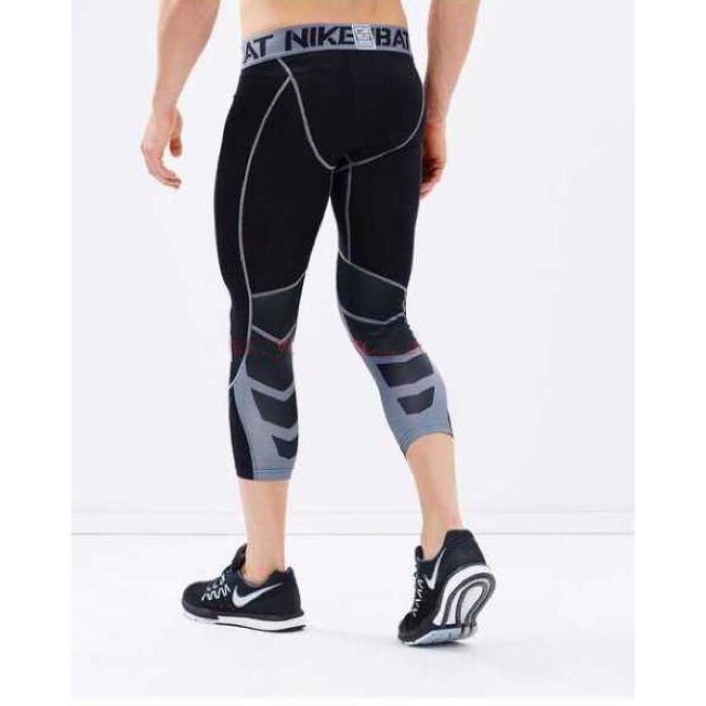 Nike pro combat compression leggings tights 8005 3 4 Shopee Philippines