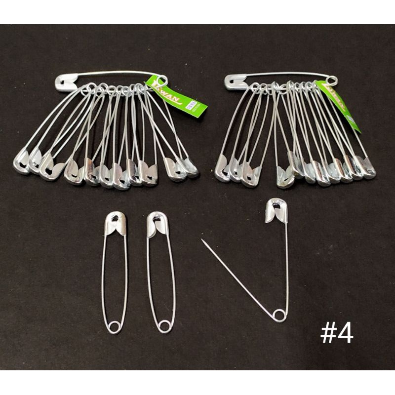 120pcs/order SAFETY PINS SILVER PERDIBLE #2,#3,#4 | Shopee Philippines