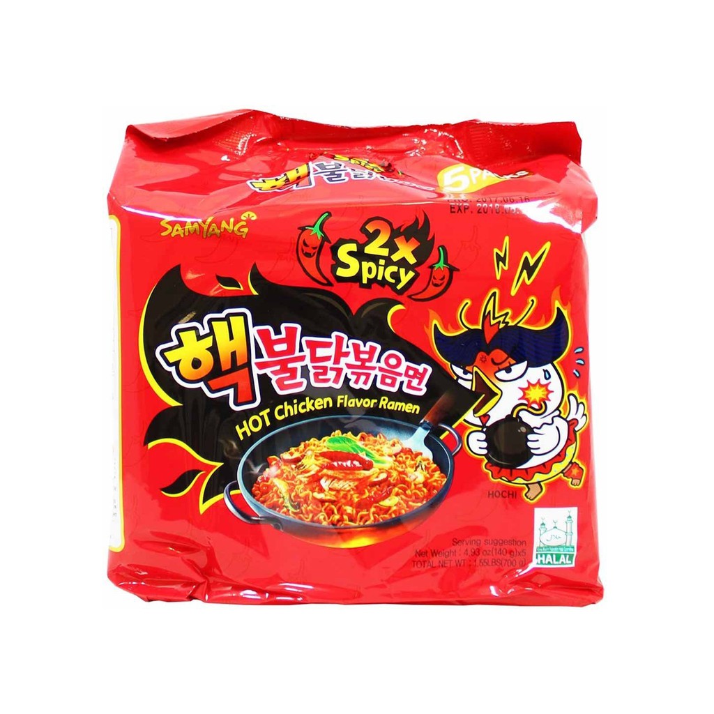 Halal Samyang Hot Chicken 2x Spicy Ramen 5s X 140g Shopee Philippines