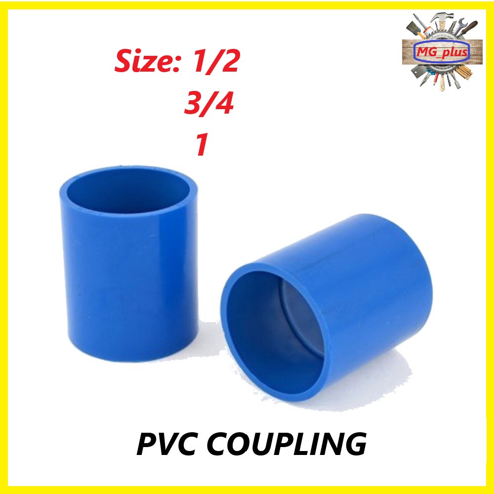 PVC Coupling Blue Pipe Fittings Waterline Connector For Plumbing