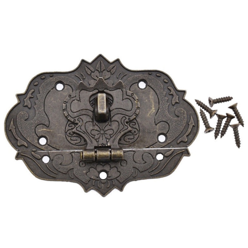 PCF* Vintage Style Cabinet Lock Unique Jewelry Box Cabinet Lock Chest ...