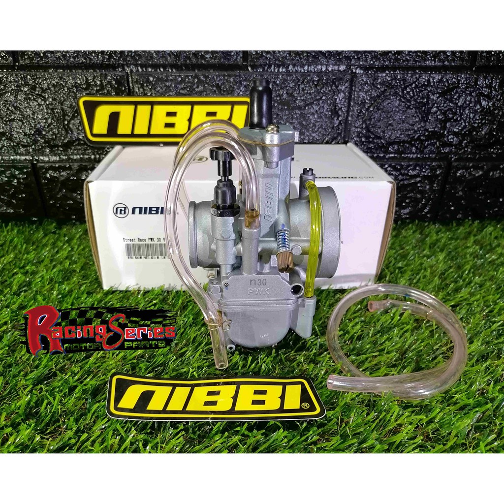 Nibbi steel race carburetor 30mm flat slide pwk30(orig) | Shopee ...