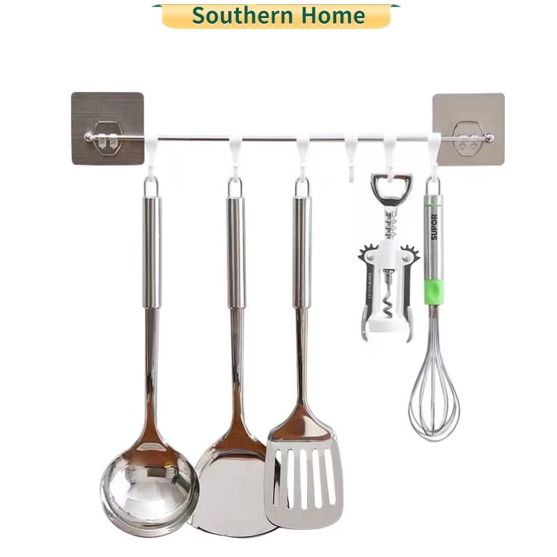 A80 COD Stainless steel 6 hooks kitchen hooks for utensils kitchen hook