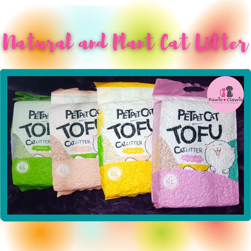PETPET Tofu Natural and Plant Clumping Cat Litter (6L) Shopee Philippines