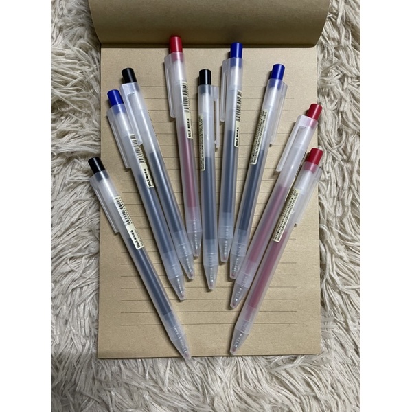 ORIGINAL MUJI Smooth Gel Ink Ballpoint Pen Knock Type 0.5mm | Shopee ...