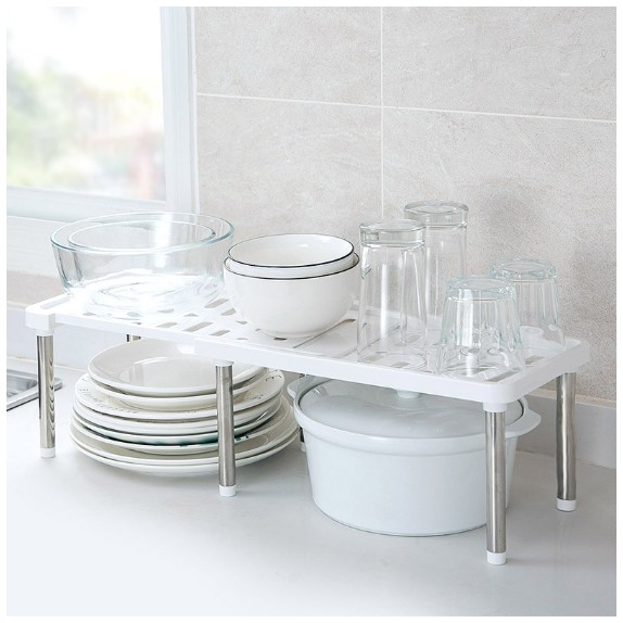 Kitchen Retractable MultiFunction Small Shelf Desktop Storage Organizer ...
