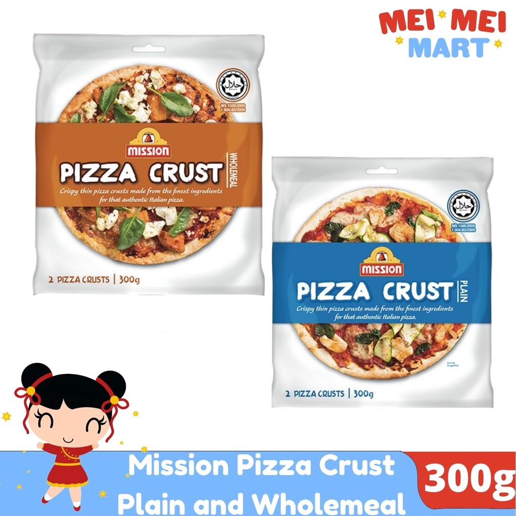 Mission Pizza Crust Plain And Wholemeal 300g | Shopee Philippines