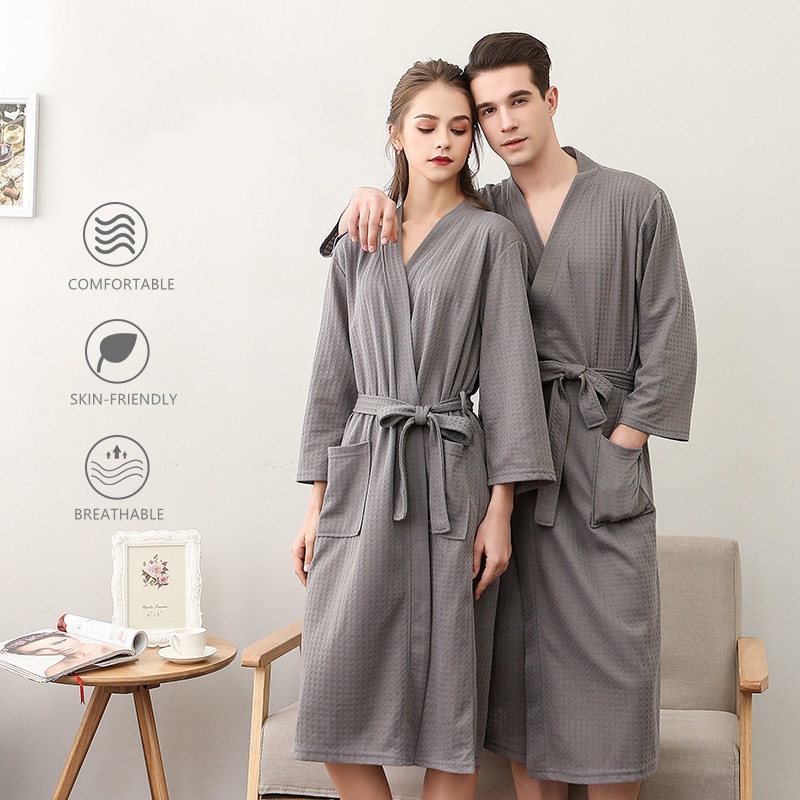 Unisex Adult Bathrobe sleepwear Hotel Amenities best Christmas gift【SK hotel supplies】 Shopee