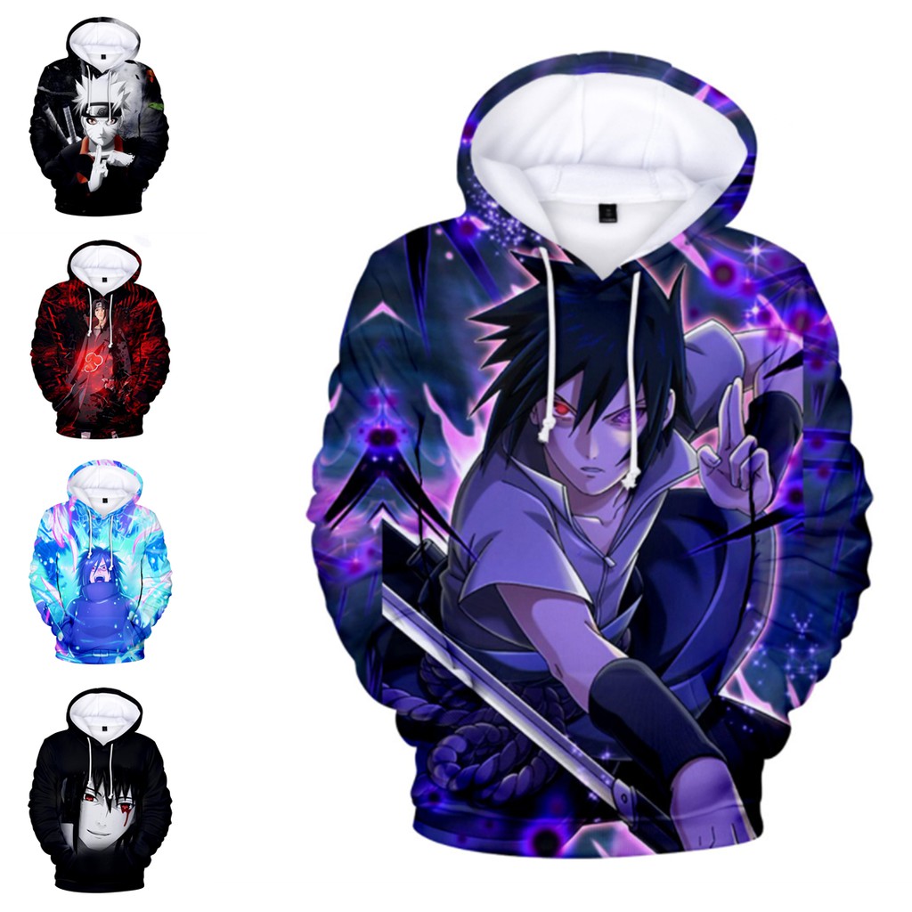 Popular Japanese Anime Naruto Hokage Uchiha Itachi Uchiha Sasuke Uchiha Madara Hoodie Men s Women s Loose Print 3D Long Sleeve Sweater Unisex Casual