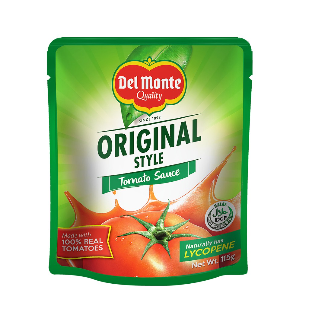 Del Monte Original Style Tomato Sauce with 100% Real Tomatoes - 115g ...