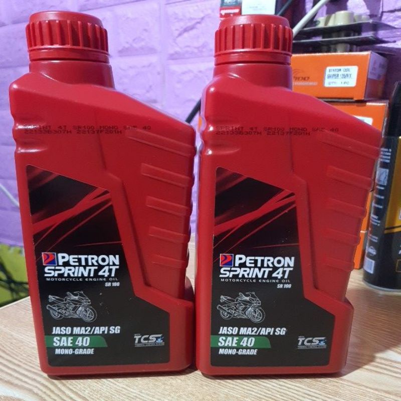 PETRON SPRINT 4T jaso MA2/API SG SAE40 MONO-GRADE 1L | Shopee Philippines