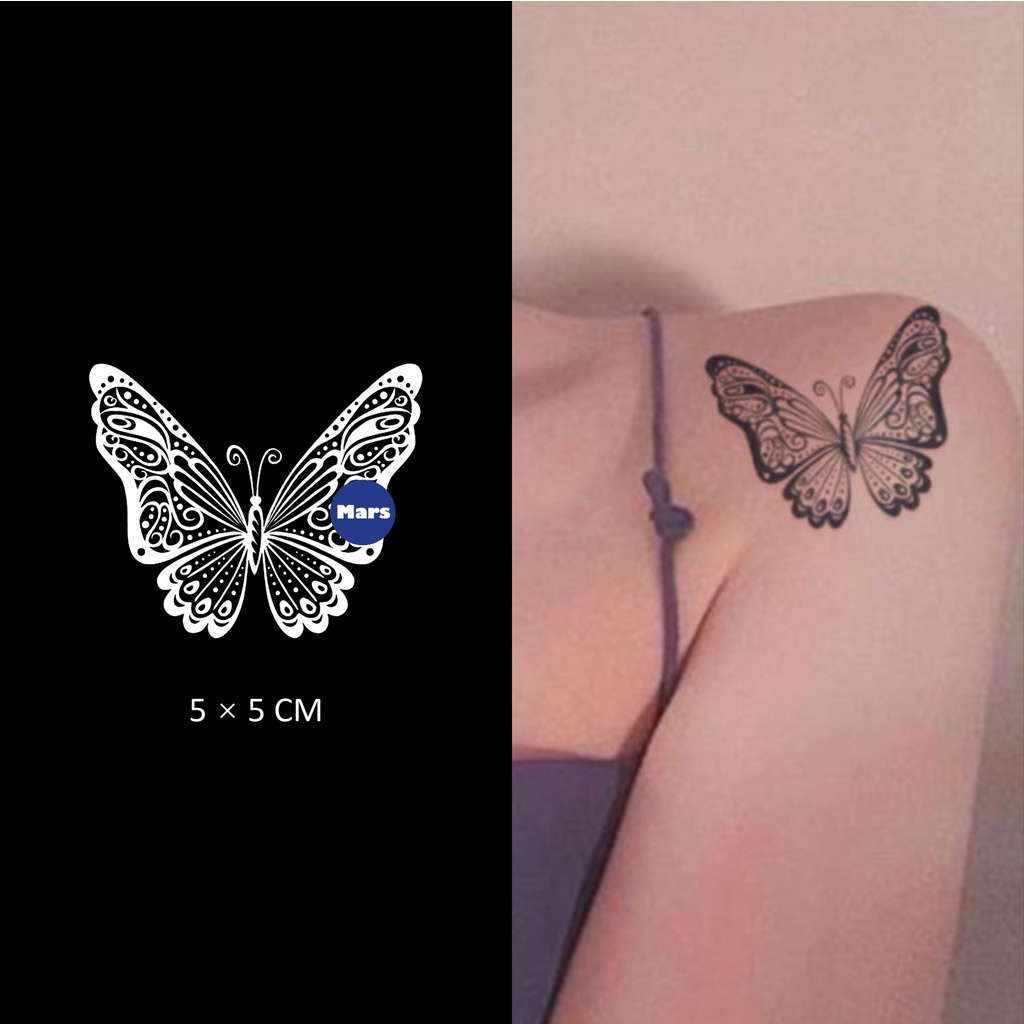 Mars Tattoo】NEW Technology Magic, Long Lasting 2 Weeks Semi-Permanent tattoo ,Temporary Tattoo sticker, Fake Tattoo, Butterfly, Butterflies, MNF051 |  Shopee Philippines