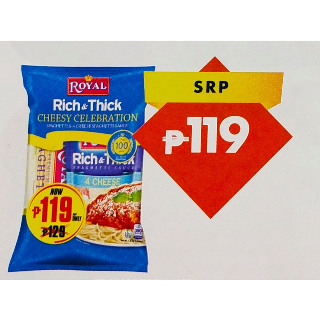Royal Cheesy Celebration Royal Spaghetti Pasta 800g + Royal Cheesy