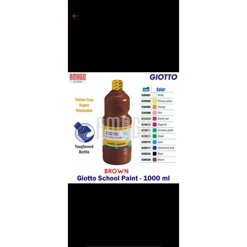Giotto poster school paint 1000ml color | Shopee Philippines