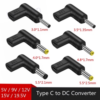 DC 5.5x2.1mm Female Power Connector to USB-C Type C Female Power Jack