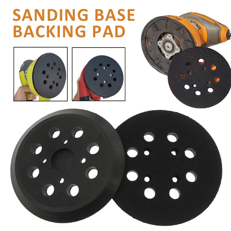New 125mm Replacement Sanding Base Backing Pad 8Hole Orbital Sander