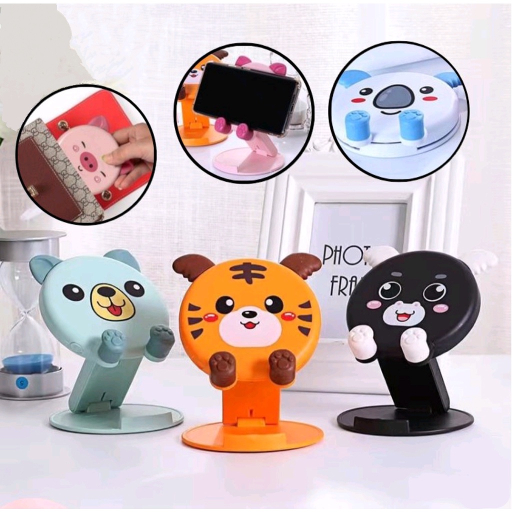 3D Cartoon Mobile Phone Lifting Stand Desktop Smart Phone Table Bracket ...