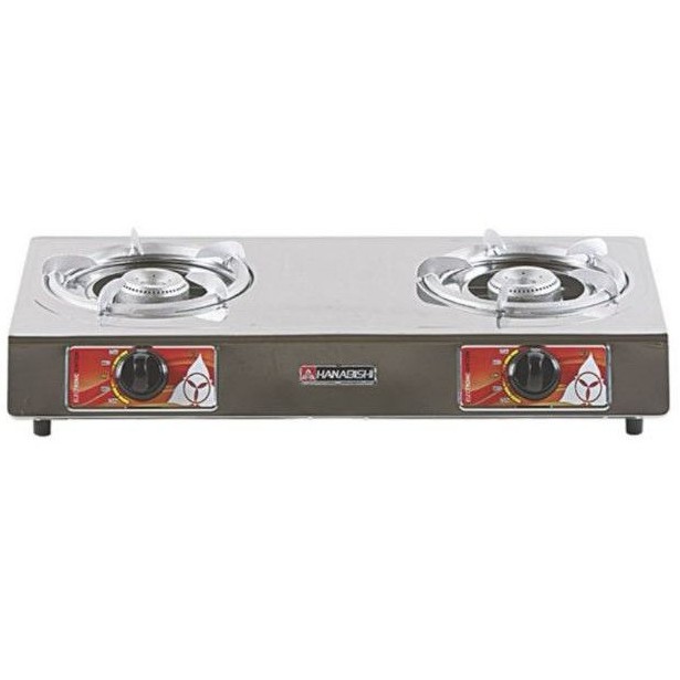 Hanabishi stainless double burner gas stove (g7) Shopee Philippines