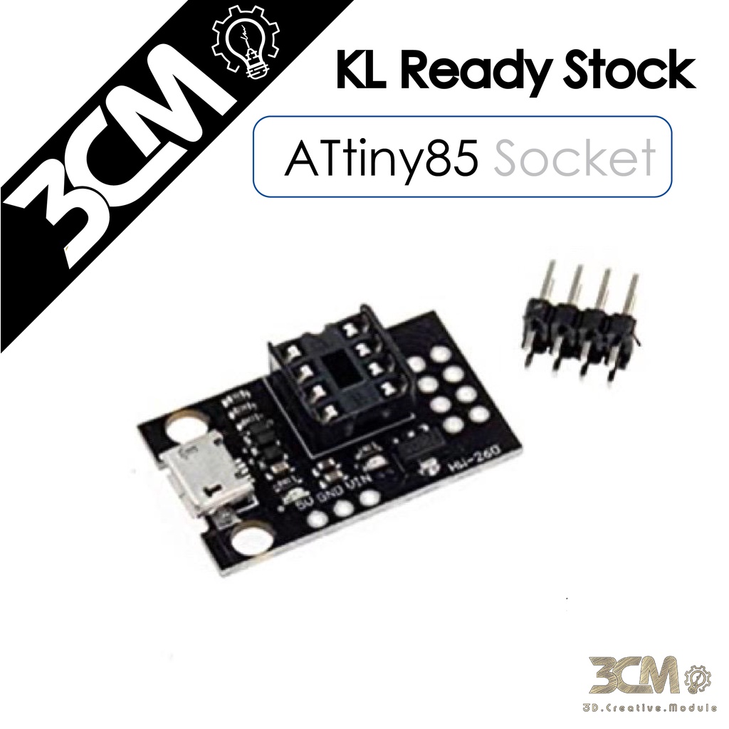 ATtiny13A / ATtiny25 / ATtiny45 / ATtiny85 Pluggable ATTINY Development ...