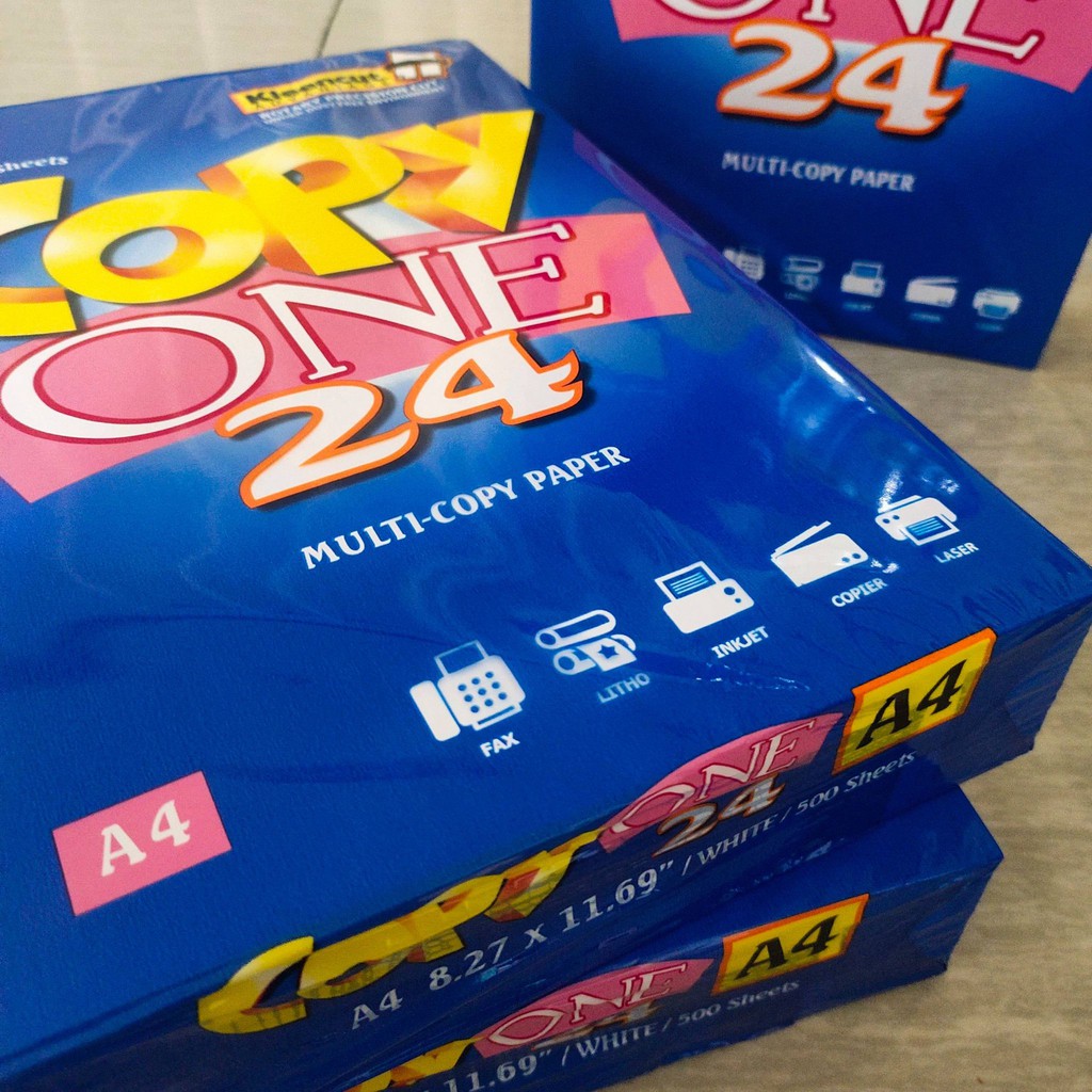 Copy One 24 Bond Papers | A4, 80 GSM | by Ream of 500 sheets | Shopee ...
