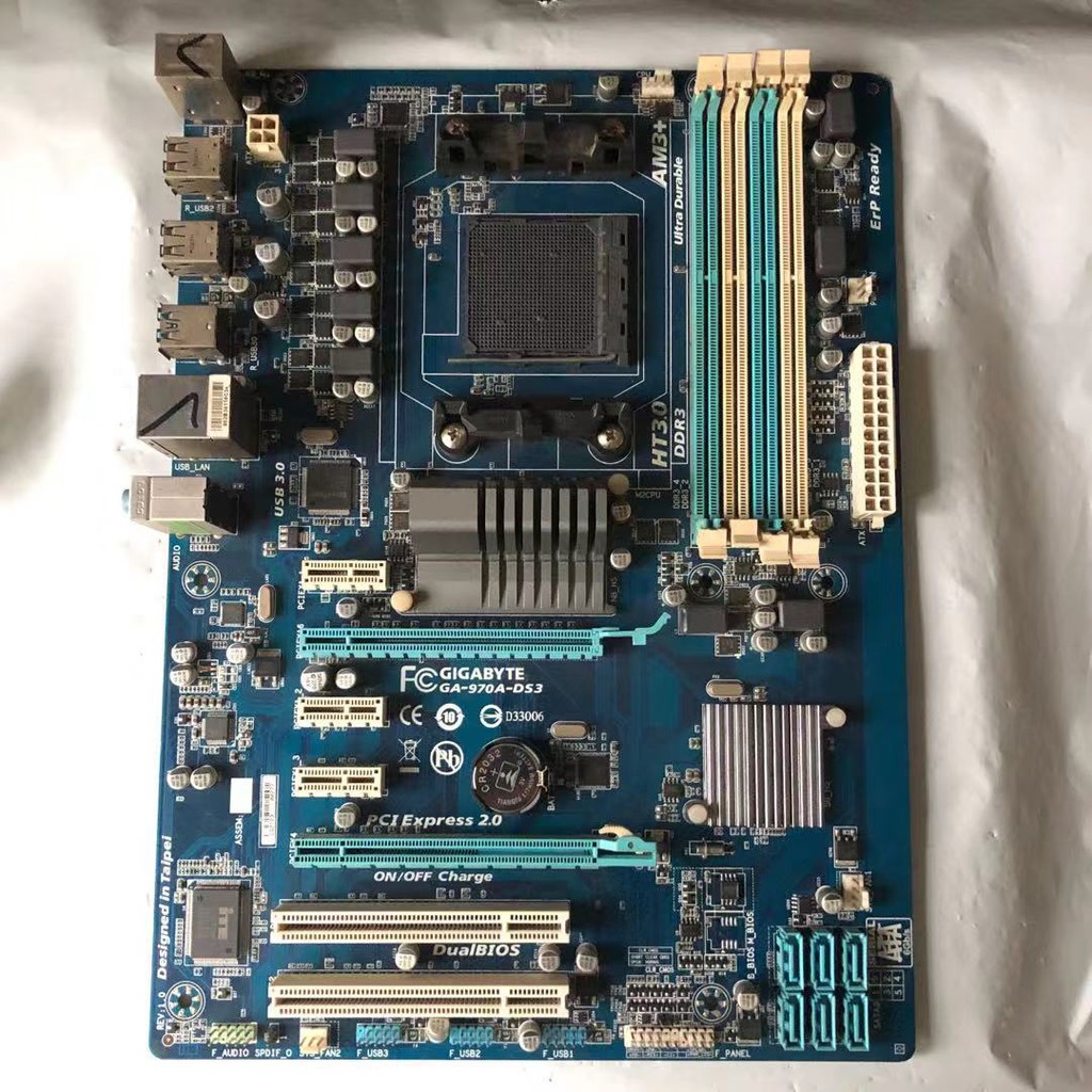 Original motherboard GA-970A-DS3 DDR3 Socket AM3+ 970A-DS3 USB3.0 32GB ...