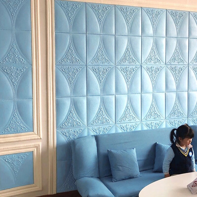 2.3m 3D Wallpaper Border Wall Sticker Wall Trim Line Waterproof PE Foam ...