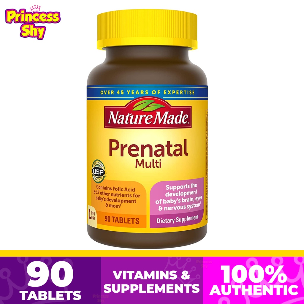 Nature Made Prenatal Multi with Folic Acid 90 Tablets Shopee Philippines