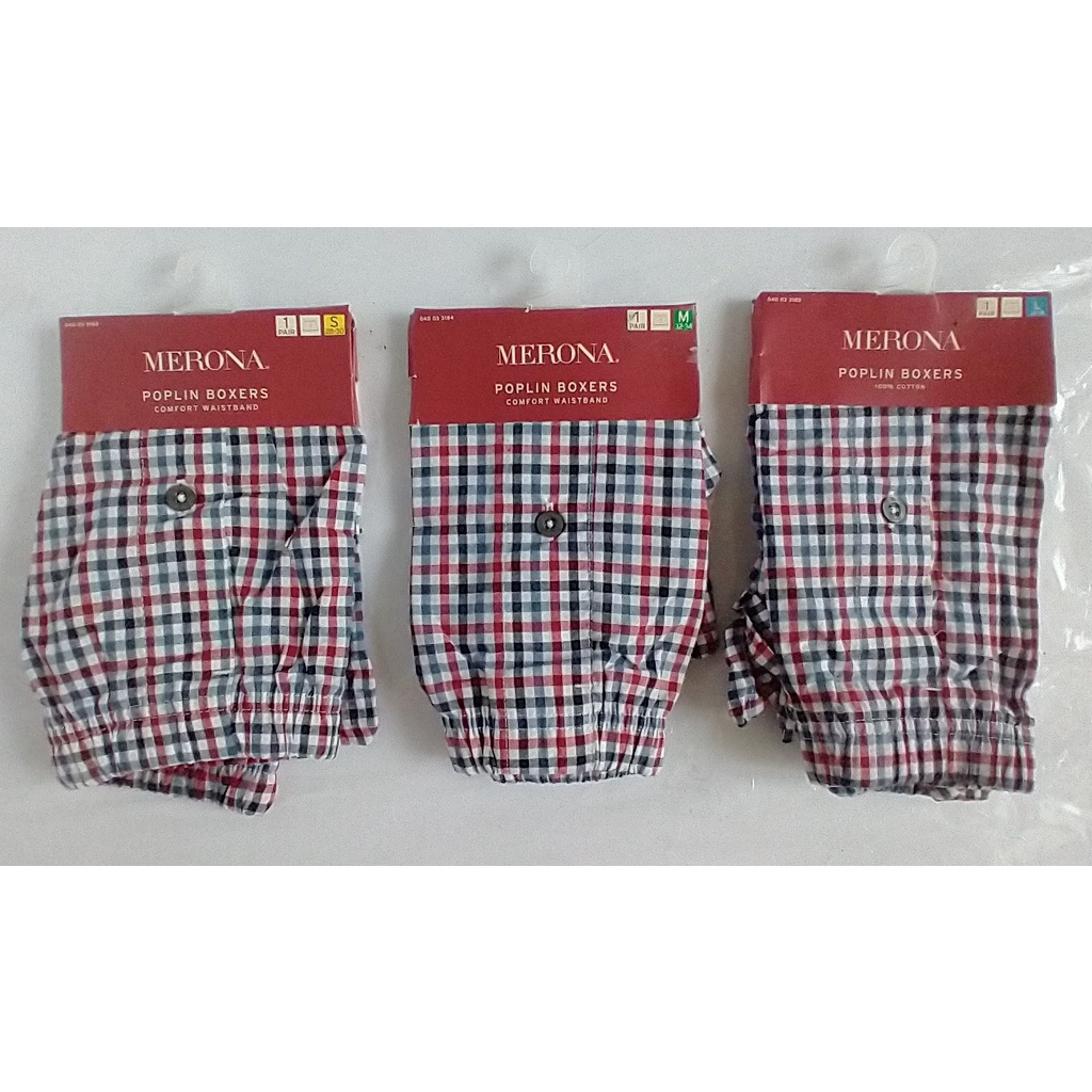 Merona Boxer Shorts Boxers Poplin S M L Assorted Designs NewUSA