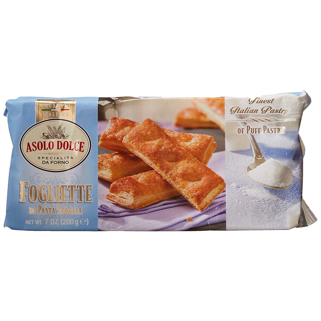 Asolo Dolce Finest Pastry of Puff Pastry Fogliette Biscuit 200