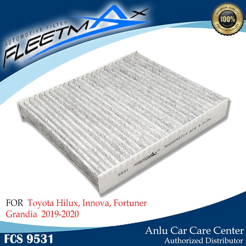 FLEETMAX CABIN FILTE FOR TOYOTA INNOVA, HILUX, FORTUNER, HIACE GRANDIA ...