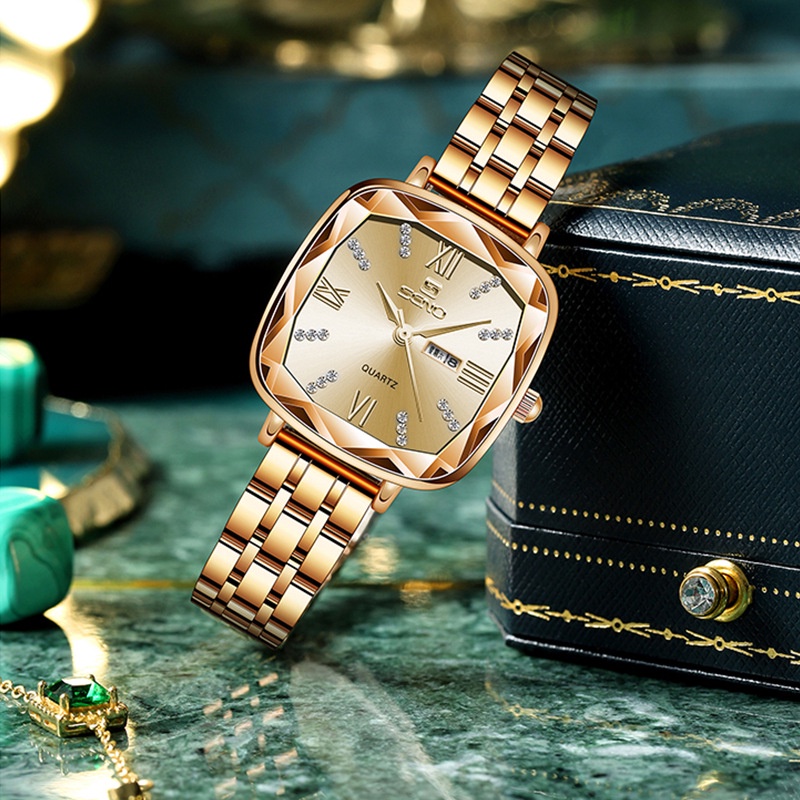 {Limited Special Offer} Retro Small Square Watch Steel Band Ladies ...